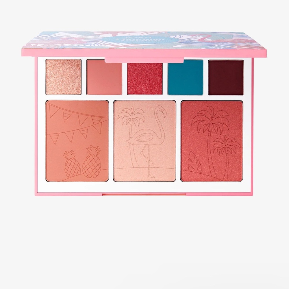 JOAH Flamingo Garden eye and cheek palette